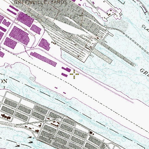 Topographic Map of Rock Breakwater, NJ
