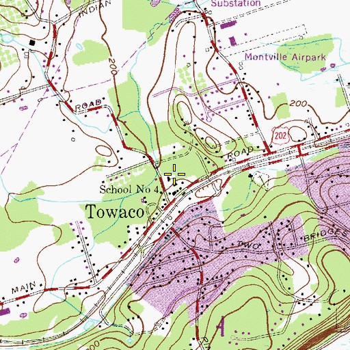 Topographic Map of School Number 4 (historical), NJ