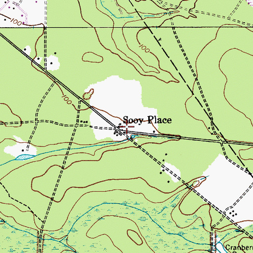 Topographic Map of Sooy Place, NJ