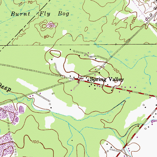 Topographic Map of Spring Valley, NJ