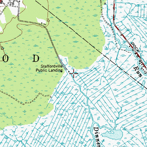 Topographic Map of Staffordville Public Landing, NJ