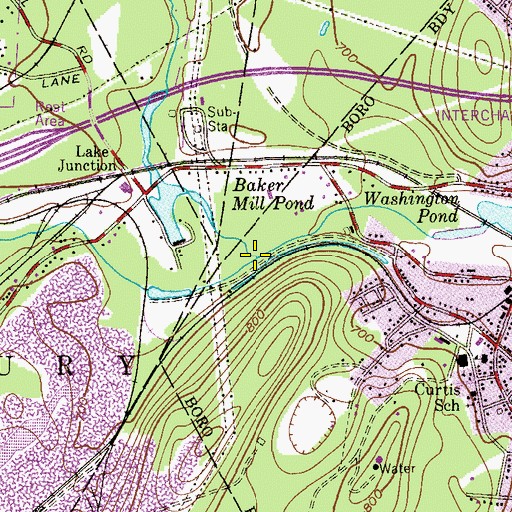 Topographic Map of Stephens Brook, NJ