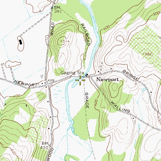 Topographic Map of Vernon Valley, NY