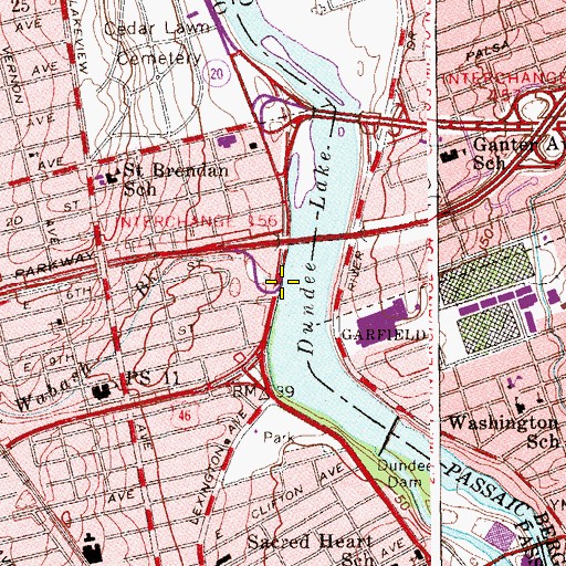 Topographic Map of Wabash Brook, NJ