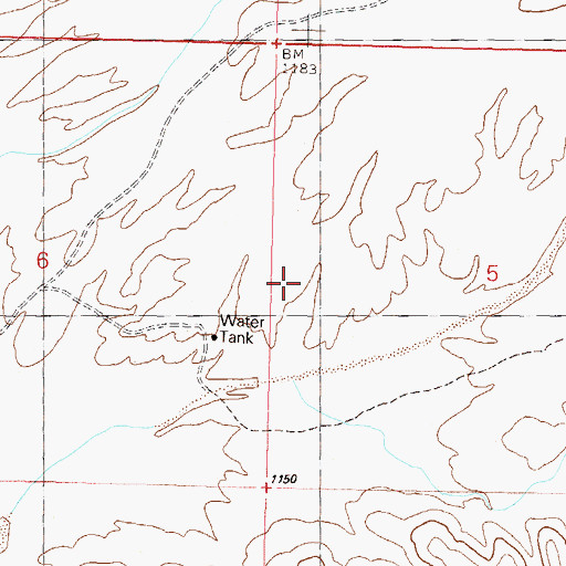 Topographic Map of Nottbusch Valley, AZ