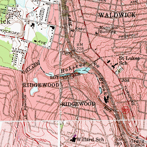 Topographic Map of Coles Pond, NJ