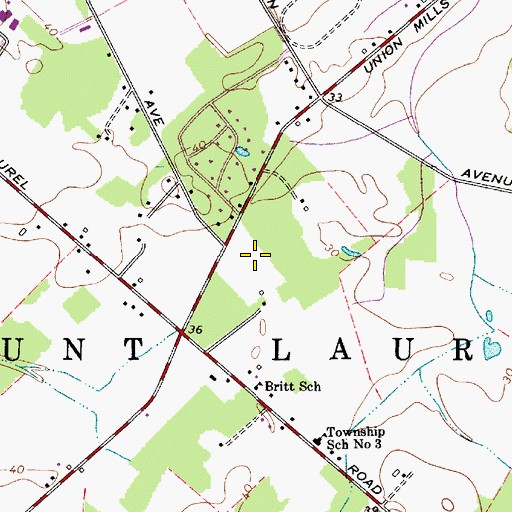 Topographic Map of Township of Mount Laurel, NJ