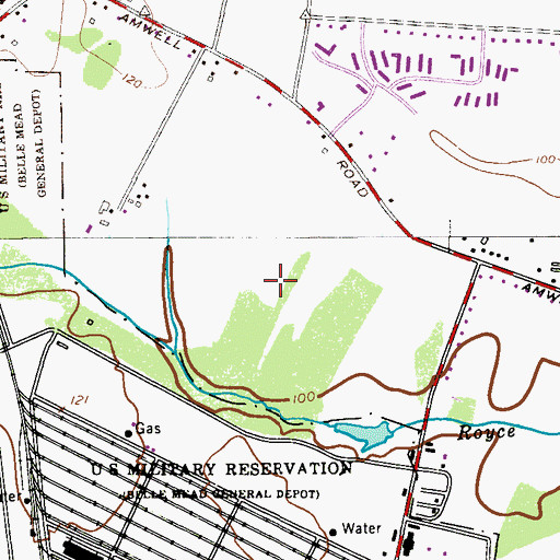 Topographic Map of Township of Hillsborough, NJ