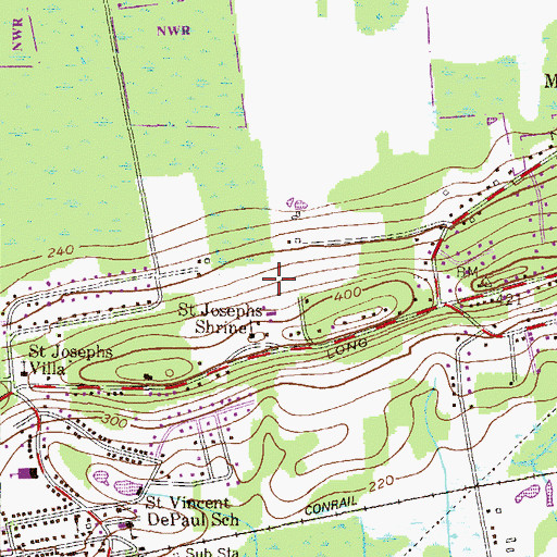 Topographic Map of Township of Long Hill, NJ