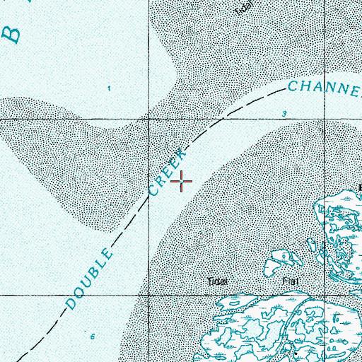 Topographic Map of Double Creek Channel, NJ