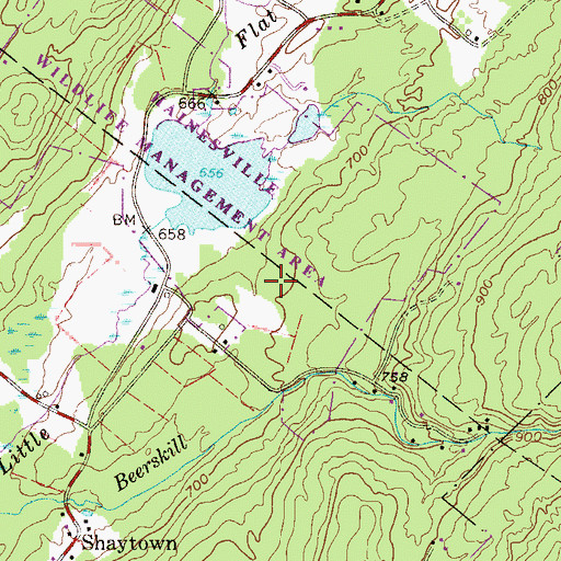 Topographic Map of Hainesville Fish and Wildlife Management Area, NJ
