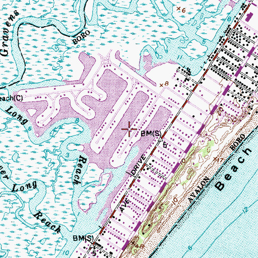 Topographic Map of Yale Harbor, NJ