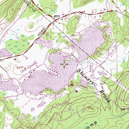 Topographic Map of Holiday Lake, NJ