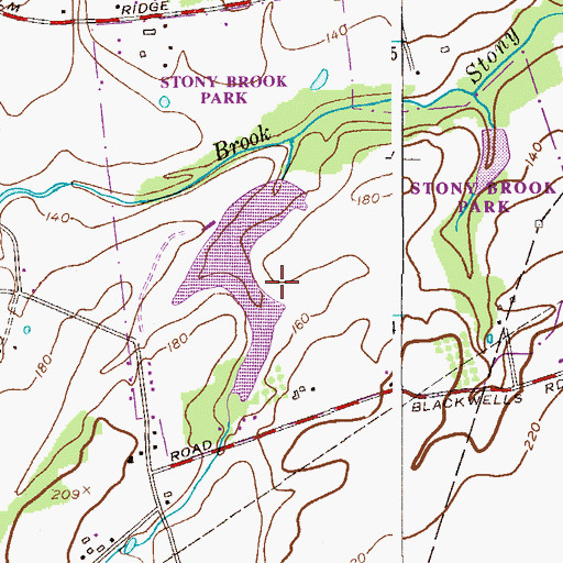 Topographic Map of Rosedale Park, NJ