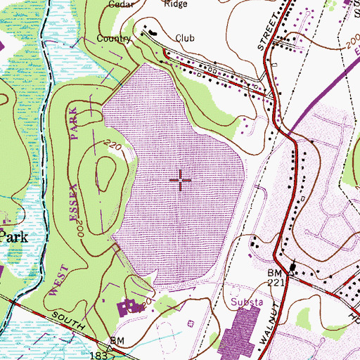 Topographic Map of Commonwealth Water Company Reservoir Number Three, NJ