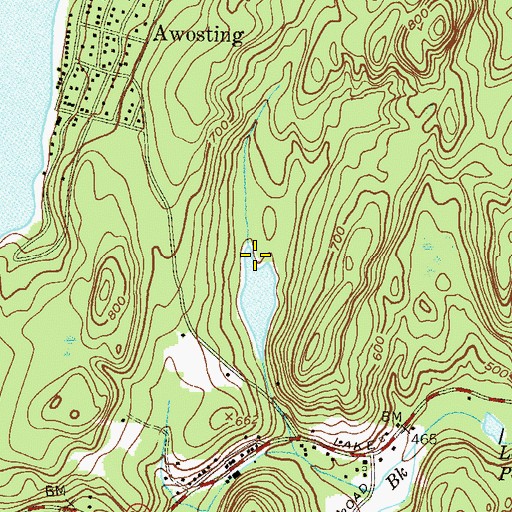 Topographic Map of Green Turtle Lake, NJ