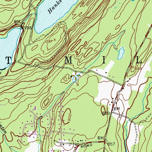 Topographic Map of Snow Valley Pond, NJ