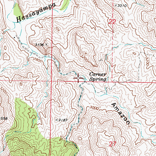 Topographic Map of O'Brien Gulch, AZ
