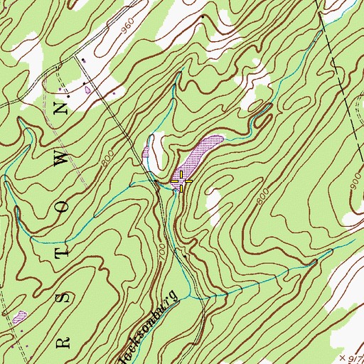 Topographic Map of Youngs Pond Dam, NJ