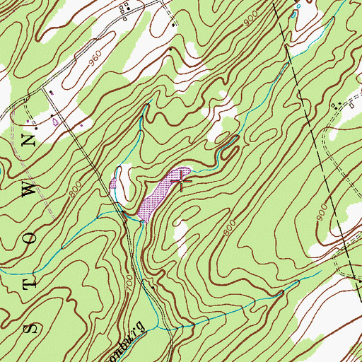 Topographic Map of Youngs Pond, NJ