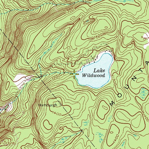 Topographic Map of Lake Wildwood Dam, NJ