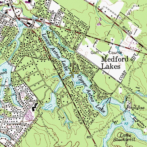 Topographic Map of Upper Aetna Lake Dam, NJ