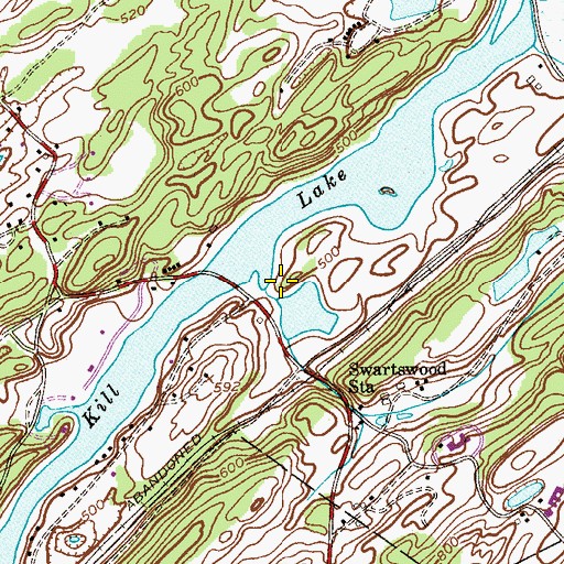 Topographic Map of Thomas Rich Dam, NJ