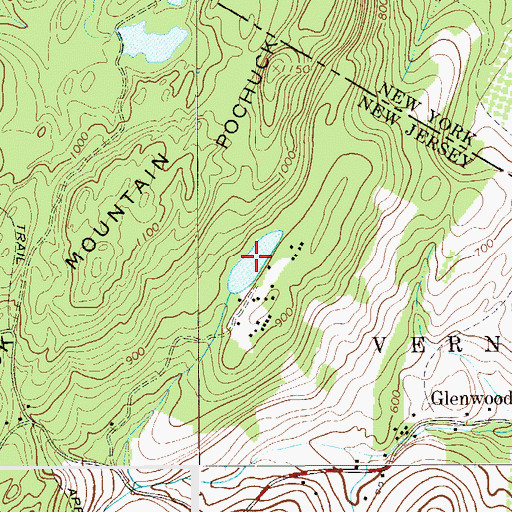 Topographic Map of Louemma Lake, NJ