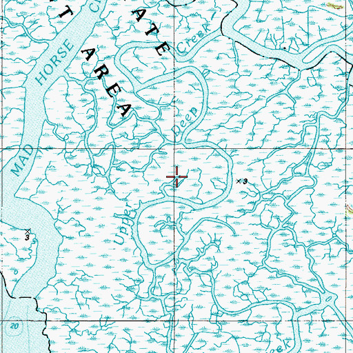 Topographic Map of Mad Horse Creek Fish and Wildlife Management Area, NJ