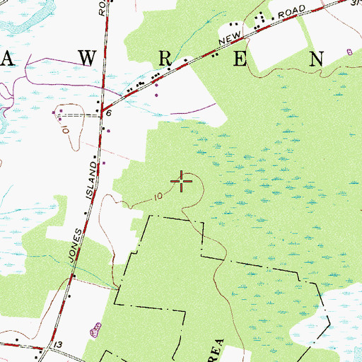 Topographic Map of Dave's Aerodrome, NJ