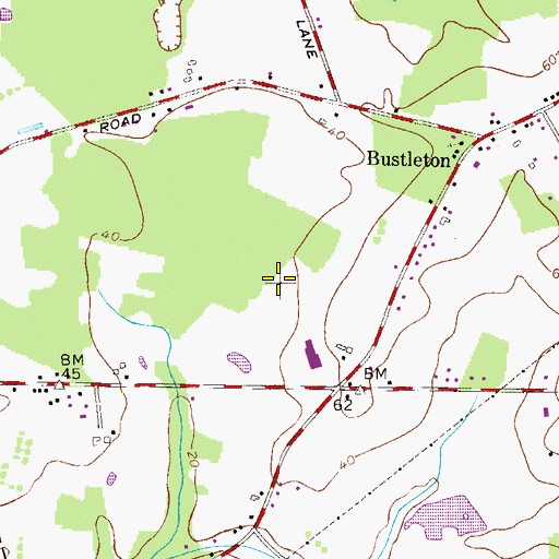 Topographic Map of WRLB-AM (Florence), NJ
