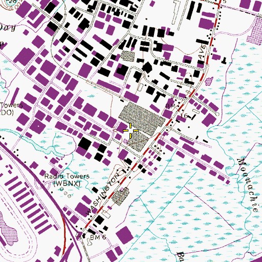 Topographic Map of Borough of Carlstadt, NJ