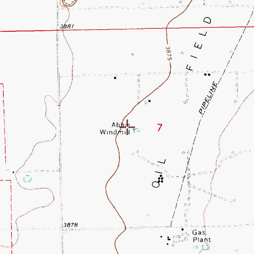 Topographic Map of Abbie Windmill, NM