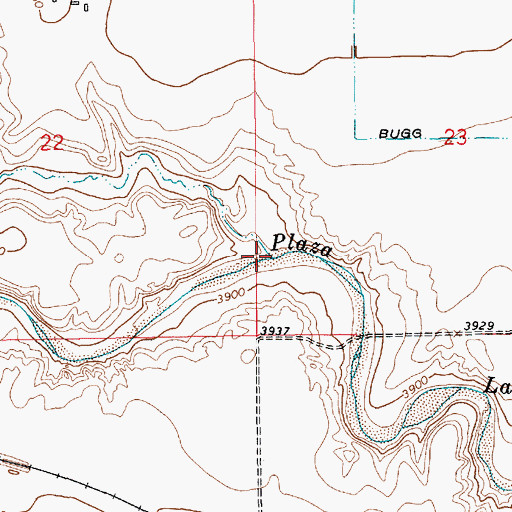 Topographic Map of Alamosito Creek, NM