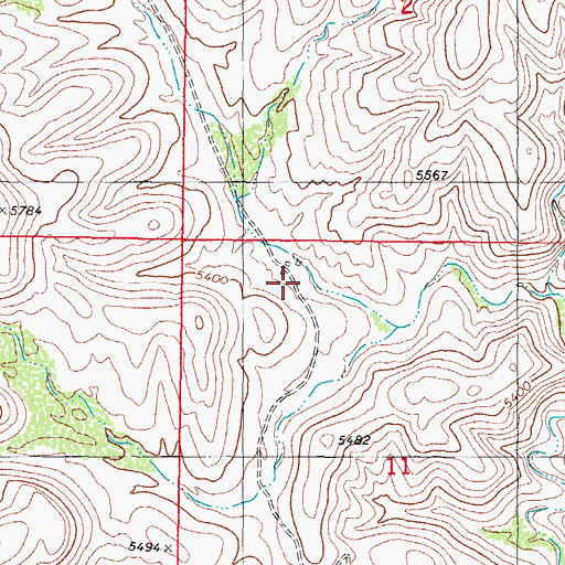 Topographic Map of Anderegg Ranch Headquarters, NM