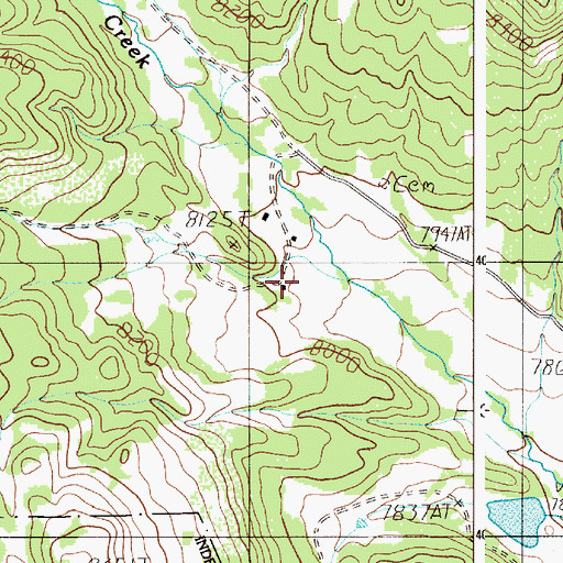 Topographic Map of Atmore Ranch, NM