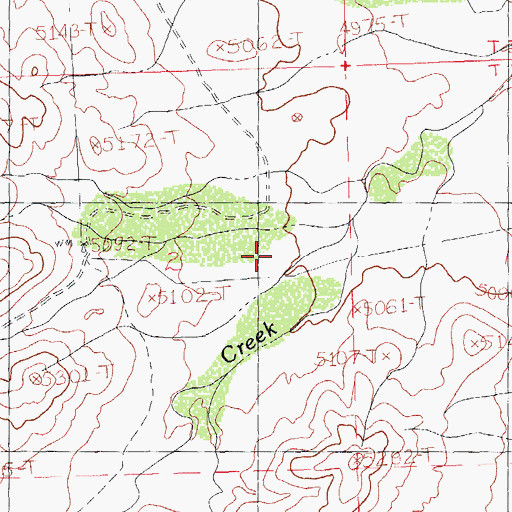 Topographic Map of Bennett Ranch (historical), NM