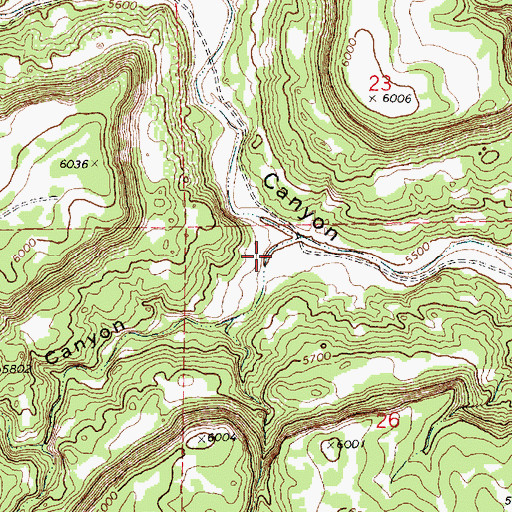 Topographic Map of Brushy Canyon, NM
