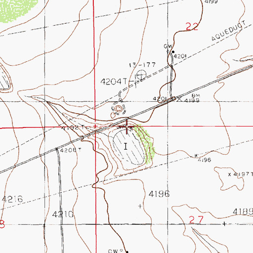 Topographic Map of Bulltrap Windmill, NM
