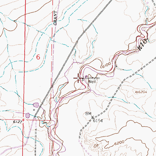 Topographic Map of Cabezon Well, NM