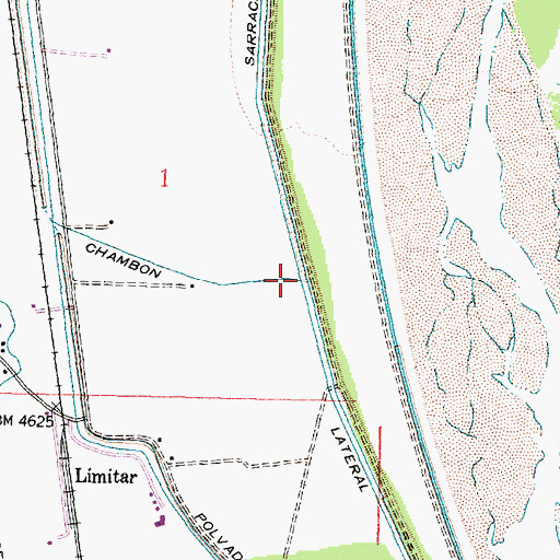 Topographic Map of Chambon Lateral, NM