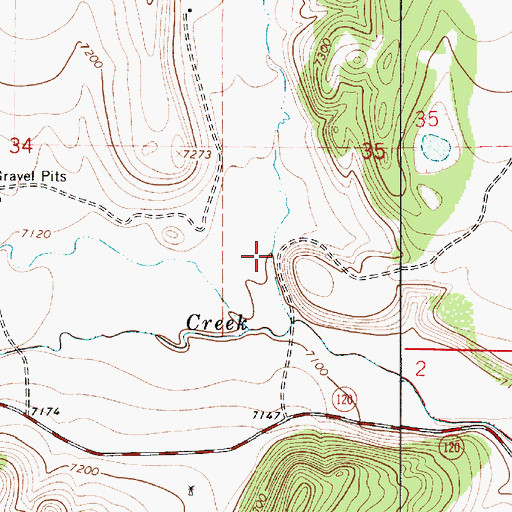 Topographic Map of Chavez Canyon, NM