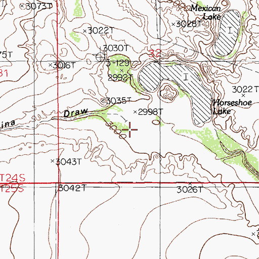 Topographic Map of China Draw, NM
