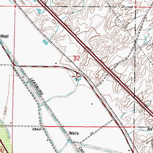 Topographic Map of Cleofas Canyon, NM