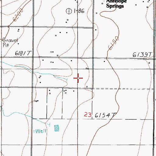 Topographic Map of Compton Draw, NM