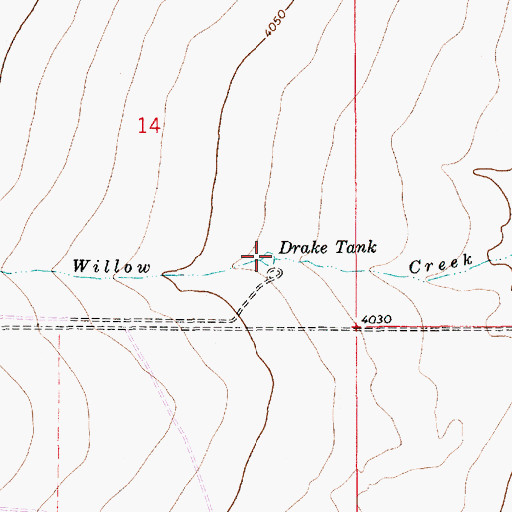 Topographic Map of Drake Tank, NM