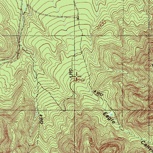 Topographic Map of Eagle Canyon, NM
