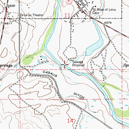 Topographic Map of El Rito Creek, NM