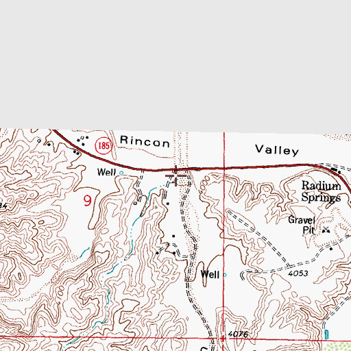 Topographic Map of Faulkner Canyon, NM