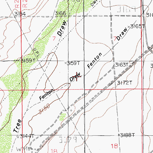 Topographic Map of Fenton Draw, NM